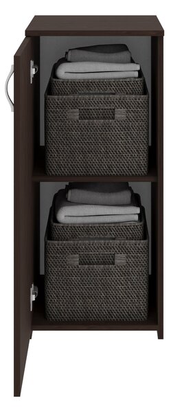 Comoda haaus Creta, O Usa, Stejar Bronz, 40 x 42 x 90 cm