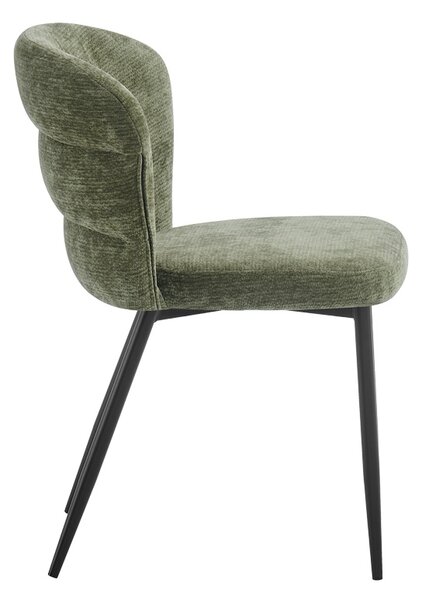 Scaun Mercy, Verde inchis, 57x60.5x79 cm