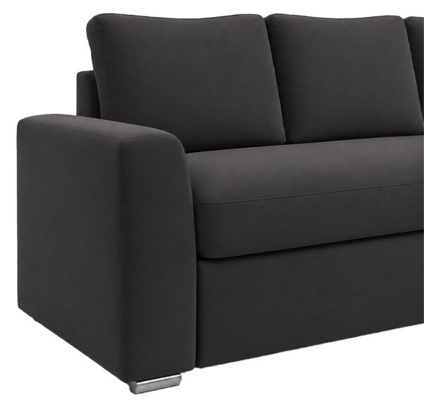 Canapea extensibila Βelle, Antracit, 236x164x88 cm