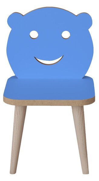 Scaun pentru copii Jerry, Albastru, 30x30x52 cm