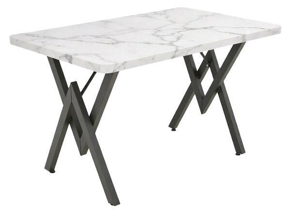 Masa Vertex, Negru/Alb, 110x70x72 cm