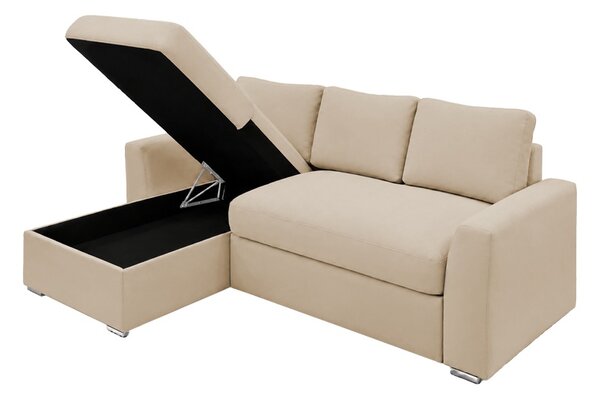 Canapea extensibila Belle, Bej, 236x164x88 cm