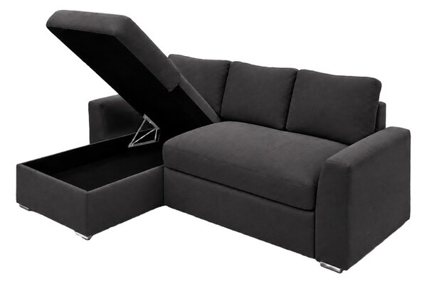 Canapea extensibila Βelle, Antracit, 236x164x88 cm