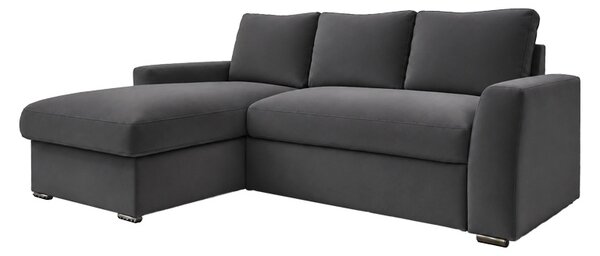 Canapea extensibila Βelle, Antracit, 236x164x88 cm