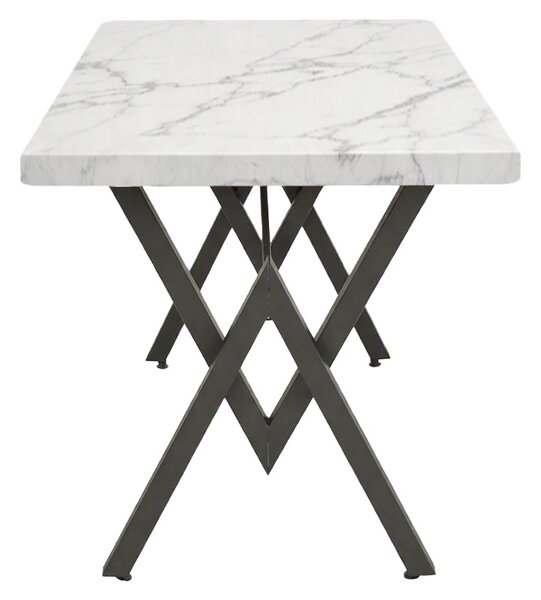 Masa Vertex, Negru/Alb, 110x70x72 cm