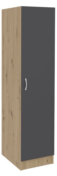 Dulap haaus Pedro, O Usa, Stejar Artisan/Antracit, 40 x 51 x 170 cm