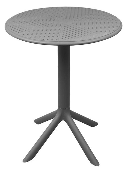 Set mobilier dining 3 piese Mercon Zoi, Antracit, 60x60x75 cm