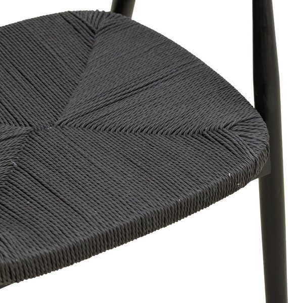 Scaun Gernine, Negru, 56x49x73 cm