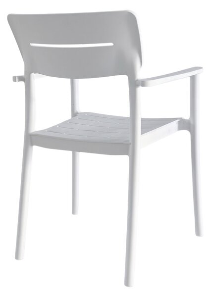 Scaun Pilma, Alb, 57x54x82 cm
