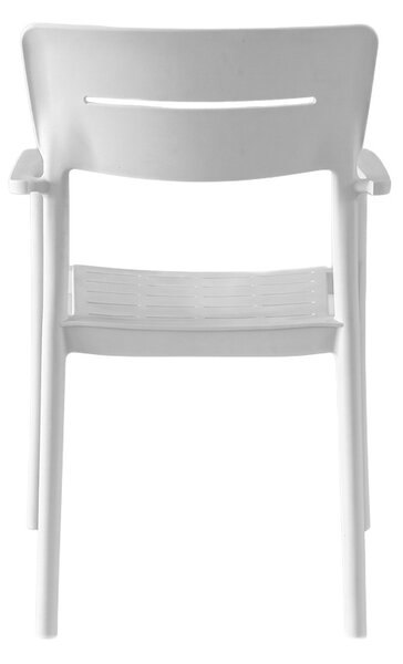 Scaun Pilma, Alb, 57x54x82 cm