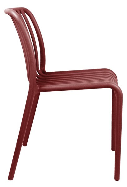 Scaun Zoi, Rosu bordo, 49x58x80 cm
