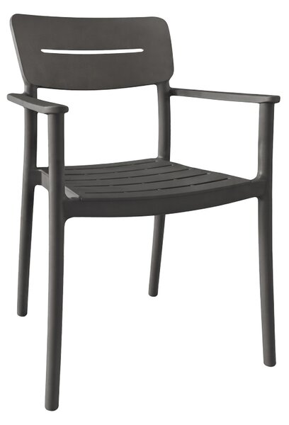 Scaun Pilma, Antracit, 57x54x82 cm