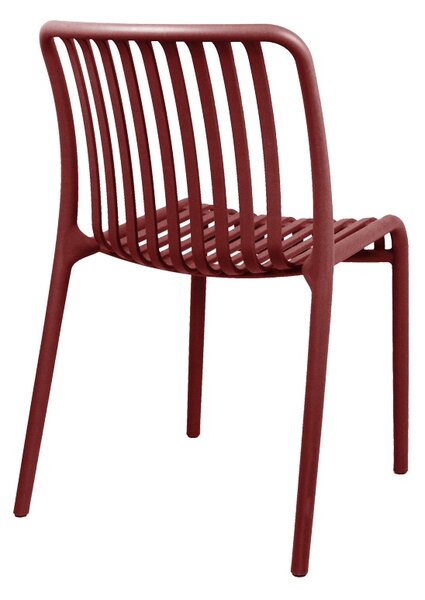 Scaun Zoi, Rosu bordo, 49x58x80 cm
