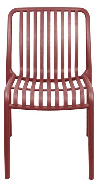 Scaun Zoi, Rosu bordo, 49x58x80 cm