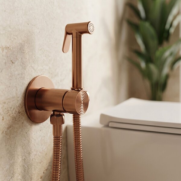 Baterie pentru bideu Rea Foster Brush Copper