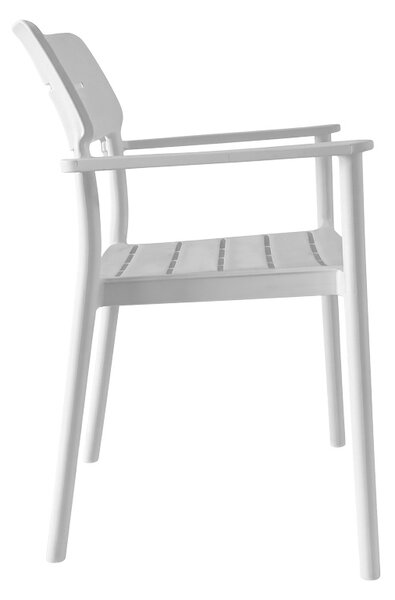 Scaun Pilma, Alb, 57x54x82 cm
