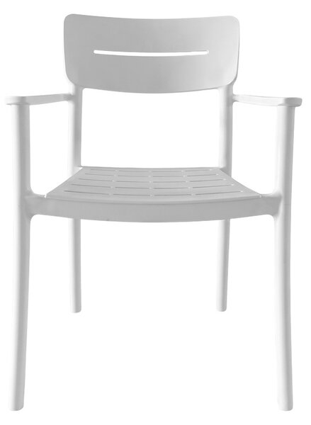 Scaun Pilma, Alb, 57x54x82 cm