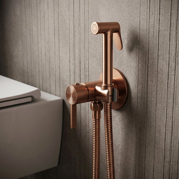 Baterie pentru bideu Rea Foster Brush Copper