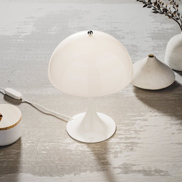 Lampă de masă Louis Poulsen, Panthella Mini, reglabil, Alb, Camera de zi, Metal, Design