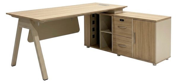 Birou Stark, Bej, 200x90x75 cm