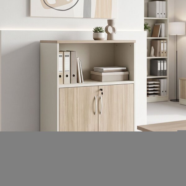 Dulap birou Greco, Bej, 80x40x120 cm