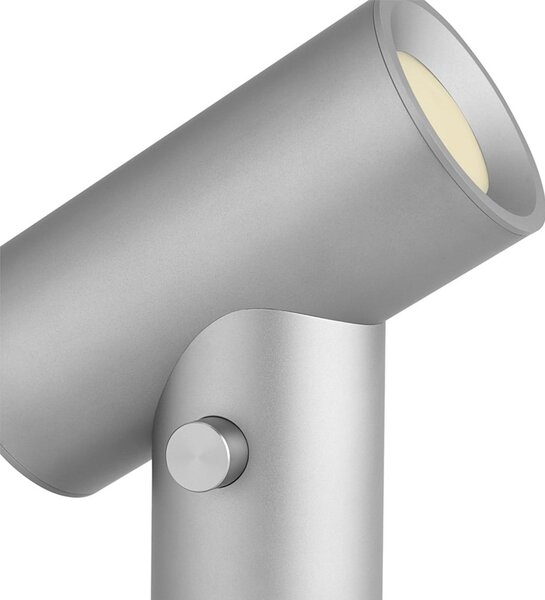 Lampă de masă Muuto, reglabil, Metalic, Camera de zi, Aluminiu