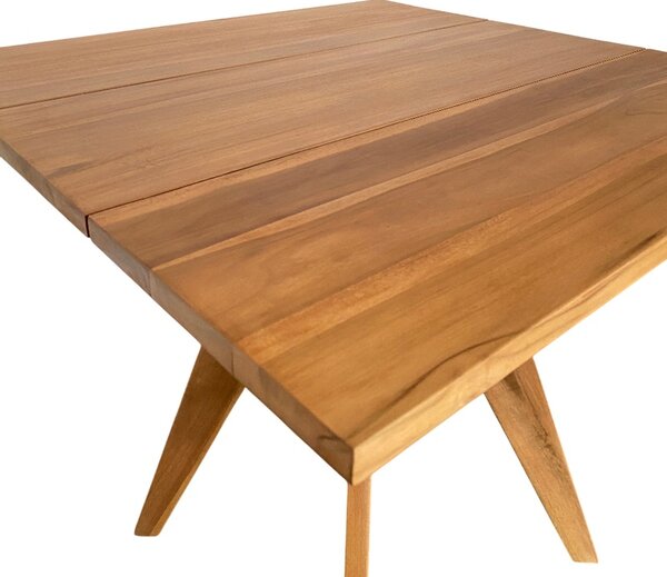 Masa dining Cadrada, Natural, 80x80x76 cm