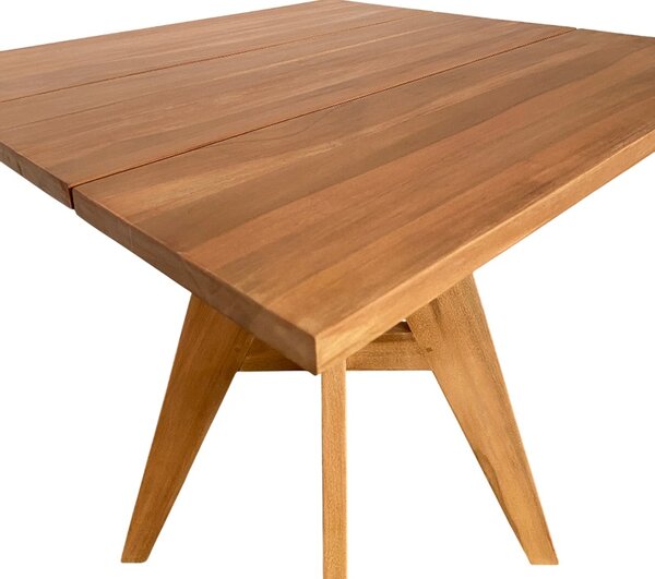 Masa dining Cadrada, Natural, 70x70x76 cm