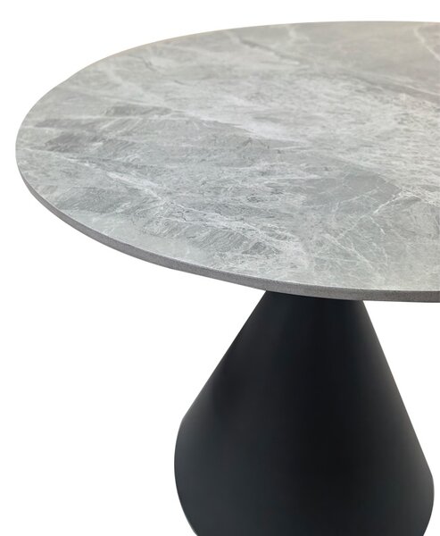 Masa Flenada, Negru, 80x80x76 cm