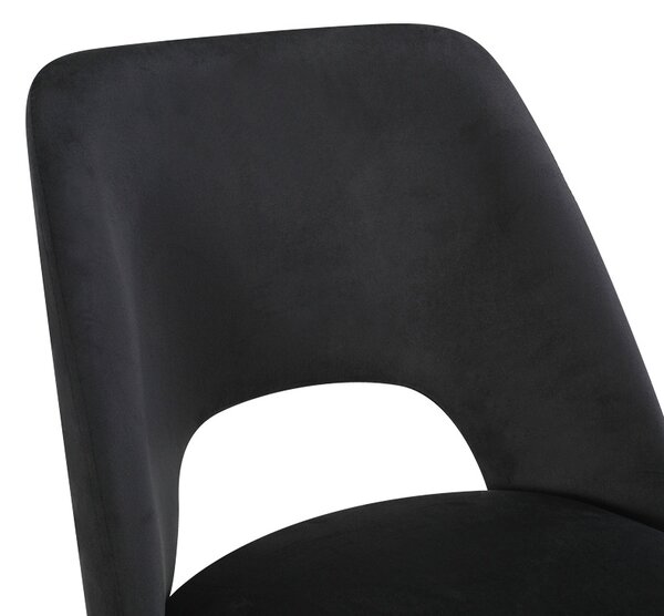 Scaun Nelda, Negru, 44x58x82 cm