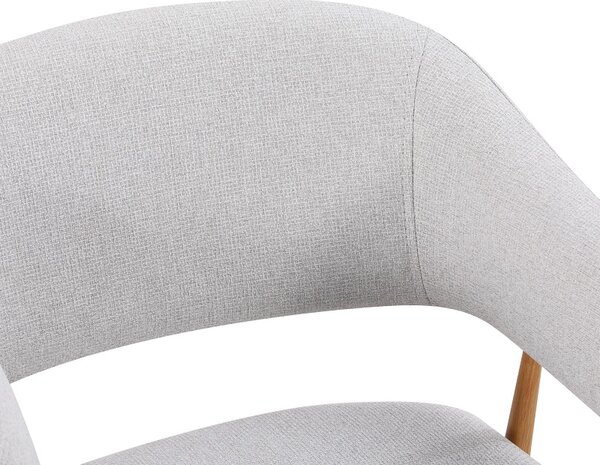 Scaun Filonda, Gri/Natural, 47x58x79 cm