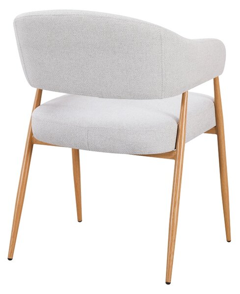 Scaun Filonda, Gri/Natural, 47x58x79 cm