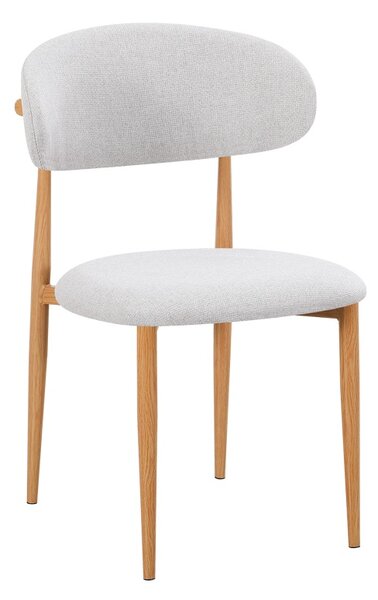 Scaun Folegio, Gri/Natural, 46x55x80 cm