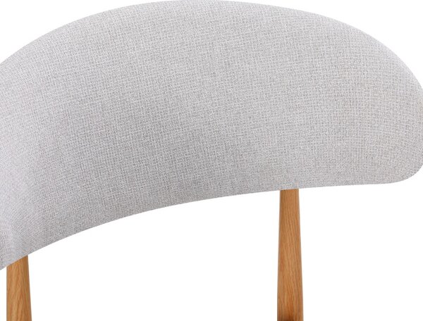 Scaun Folegio, Gri/Natural, 46x55x80 cm