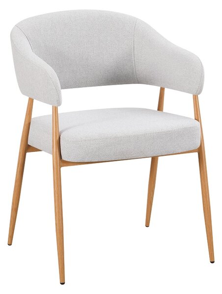 Scaun Filonda, Gri/Natural, 47x58x79 cm