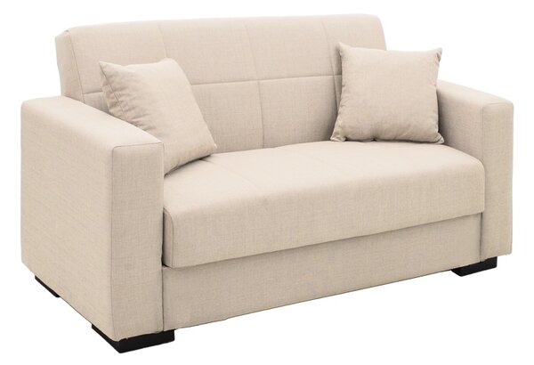 Canapea extensibila living cu spatiu de depozitare Vox, Bej, 180x75x85 cm