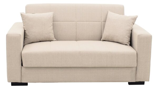 Canapea extensibila living cu spatiu de depozitare Vox, Bej, 180x75x85 cm