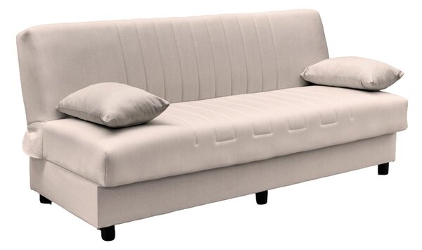 Canapea extensibila cu spatiu de depozitare Romina, Bej, 180x75x85 cm
