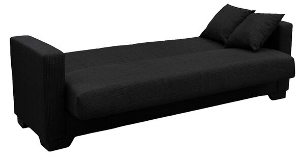 Canapea extensibila cu spatiu de depozitare Vox, Antracit, 180x75x85 cm