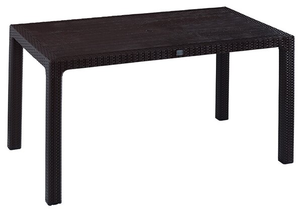 Set de gradina masa si scaune Explore-Confident set 5 piese plastic maro 150x90x73.5 cm