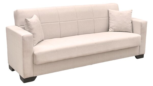 Canapea extensibila cu spatiu de depozitare Vox, Bej, 180x75x85 cm