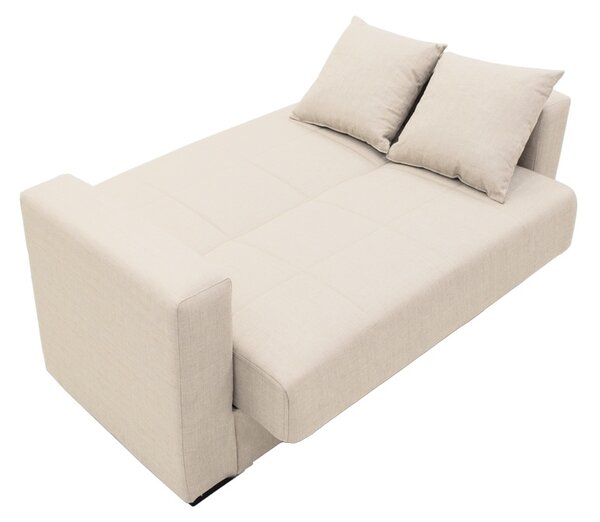 Canapea extensibila living cu spatiu de depozitare Vox, Bej, 180x75x85 cm