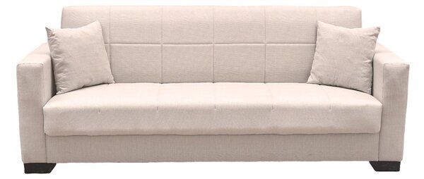 Canapea extensibila cu spatiu de depozitare Vox, Bej, 180x75x85 cm