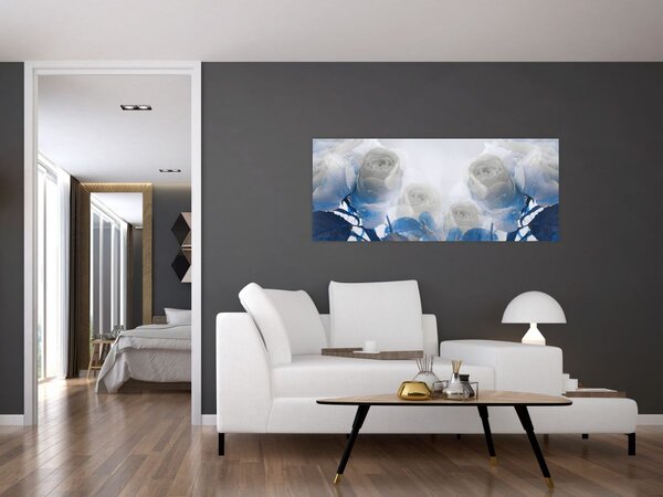 Tablou - Trandafir alb (120x50 cm)