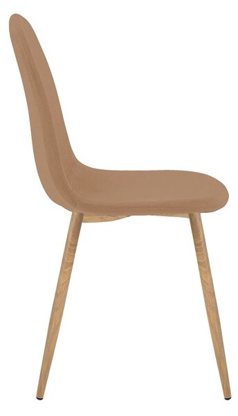 Scaun Bella, Natural/Cafeniu, 44x55x85 cm