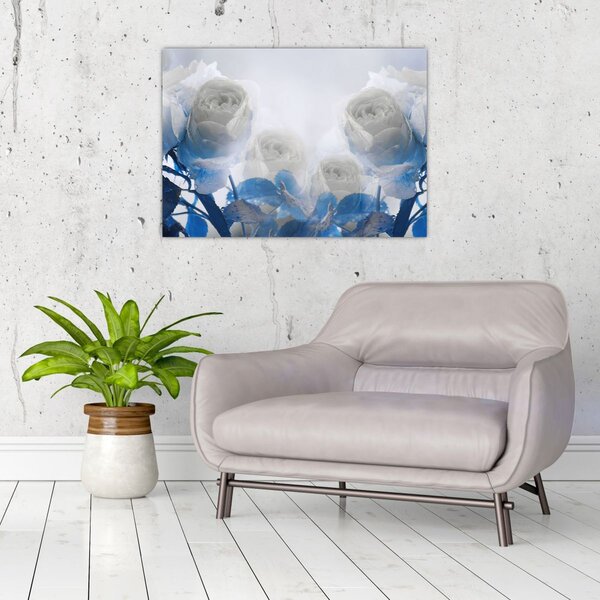 Tablou - Trandafir alb (70x50 cm)