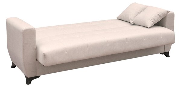 Canapea extensibila cu spatiu de depozitare Modesto, Bej, 215x75x85 cm
