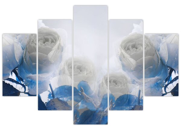 Tablou - Trandafir alb (150x105 cm)