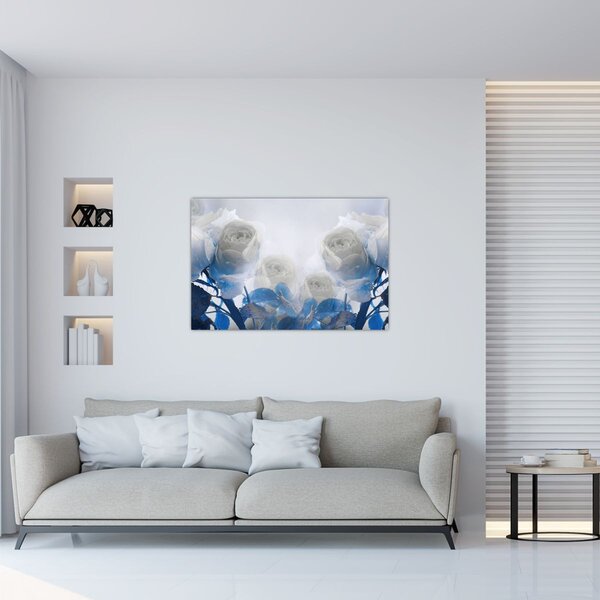 Tablou - Trandafir alb (90x60 cm)