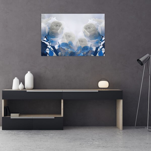 Tablou - Trandafir alb (90x60 cm)